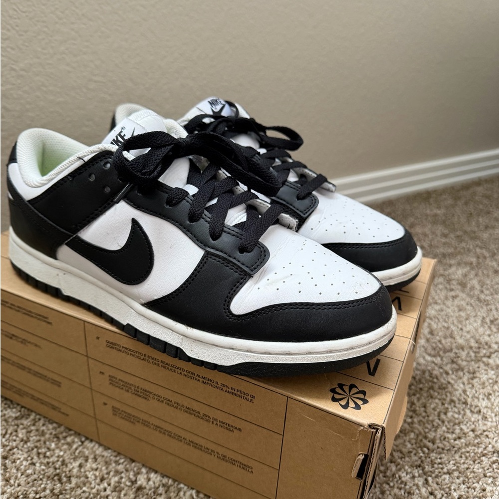 Nike Dunk Low Next Nature Black and White Sneakers - Picture 3 of 5